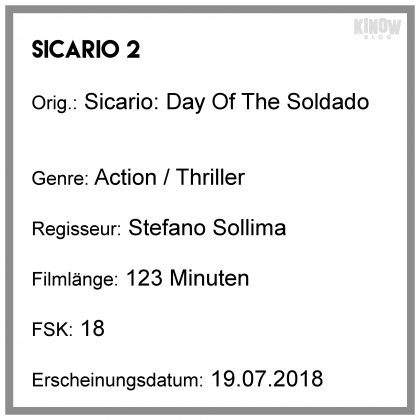 Sicario 2 Kritik Info